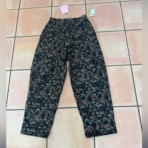 Avec Les Filles Camouflage Pants - Brown & Green